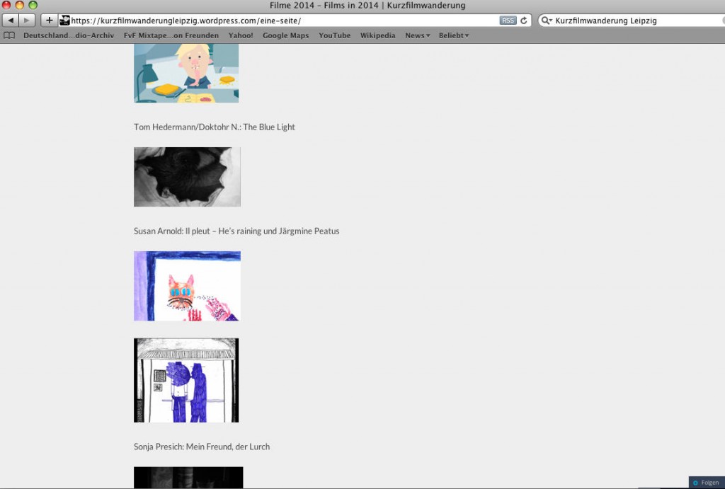 Kurzfilmwanderung Leipzig der Stadt Karawane, 2014